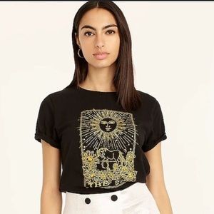J.Crew Vintage Cotton Sun Tarot Card T-Shirt - BNWT!